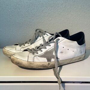 Golden Goose White and Gray Men's Sneakers